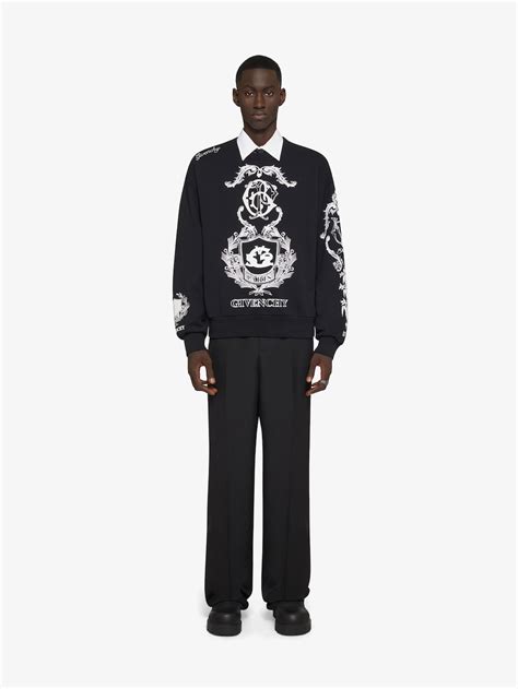 givenchy sweat homme|givenchy crest sweatshirt.